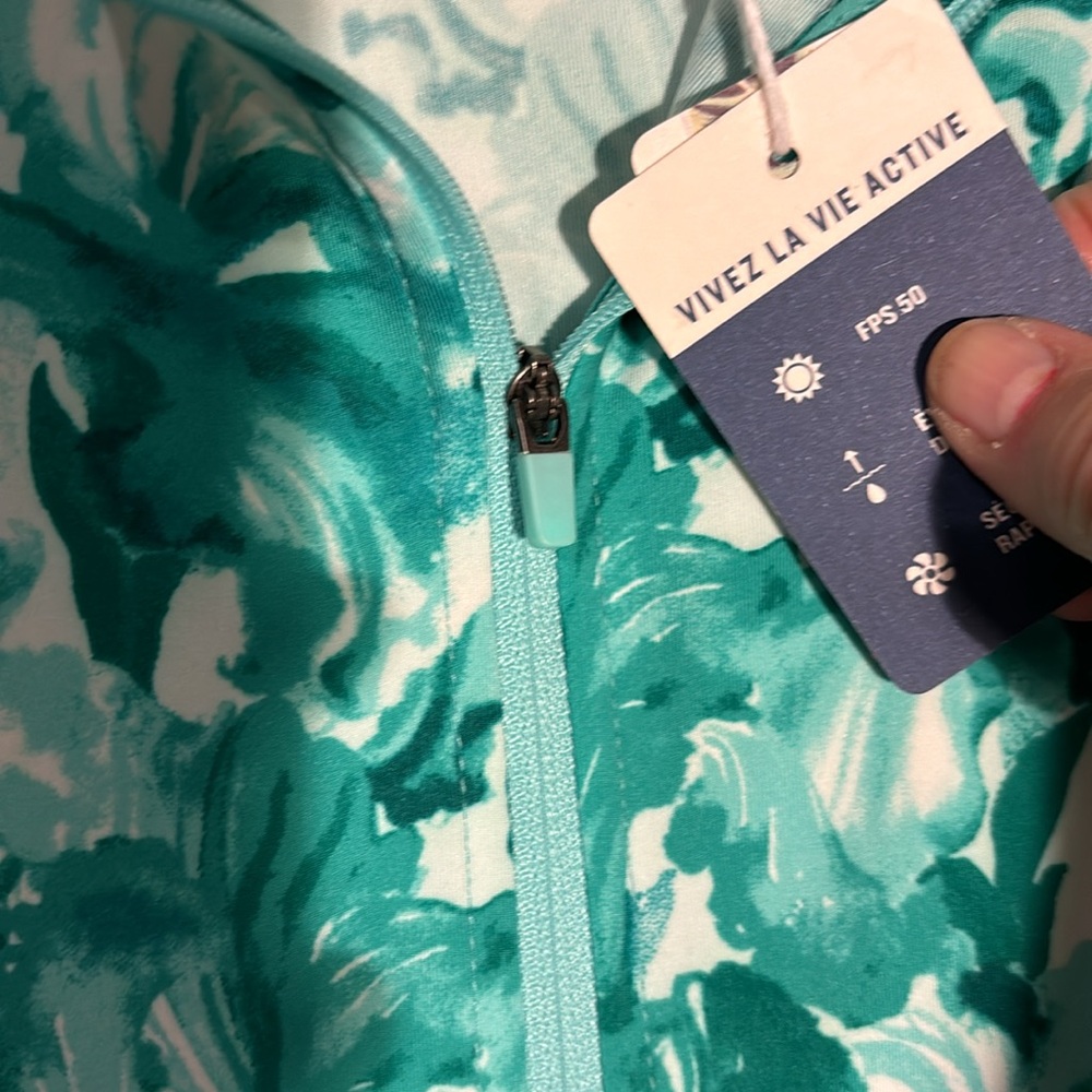 TOMMY BAHAMA Azure Upf 50 Golf Long Sleeve Active Zip Up Jacket - Picture 10 of 15